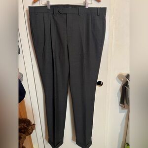 Lauren Ralph Lauren Charcoal Classic Fit High Performance Wool Pants 40x32 Nwt